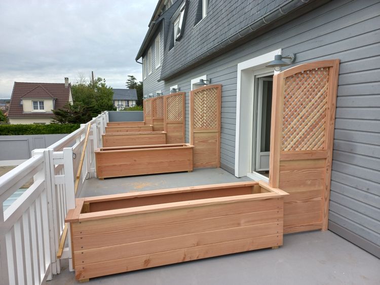 Séparation pour une terrasse/ Bac à plantes